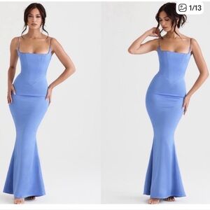 House of CB Blue Periwinkle Maxi Dress